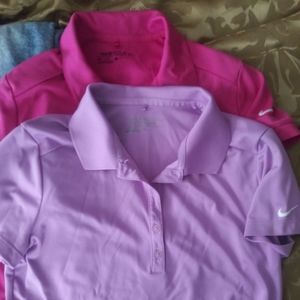 Nike Golf short sleeve collared shirts